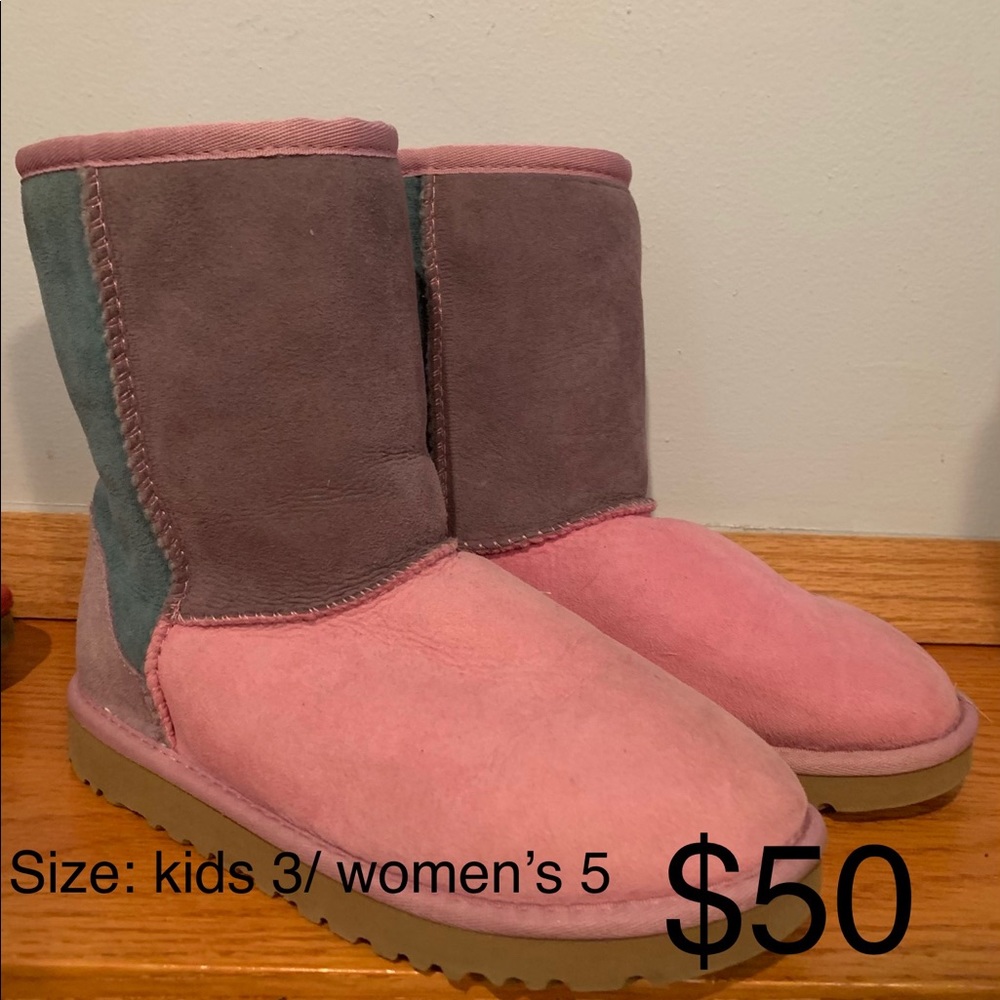 Multi colored kids UGG boots